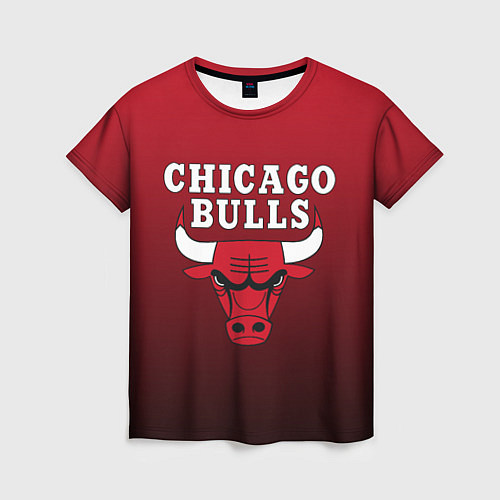 Женская футболка CHICAGO BULLS / 3D-принт – фото 1