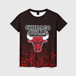 Футболка женская CHICAGO BULLS, цвет: 3D-принт