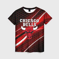 Футболка женская CHICAGO BULLS, цвет: 3D-принт