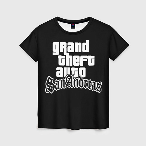Женская футболка GTA San Andreas / 3D-принт – фото 1