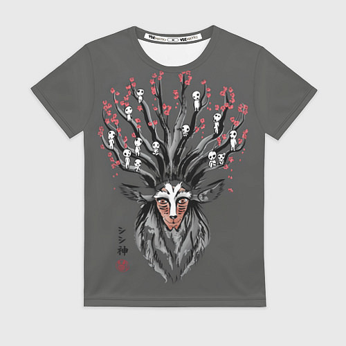 Женская футболка Princess Mononoke / 3D-принт – фото 1