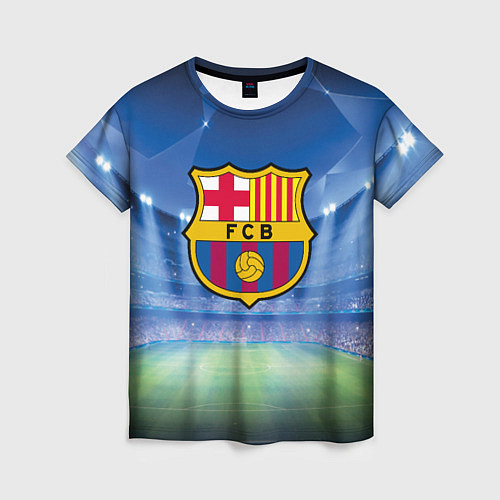 Женская футболка FC Barcelona / 3D-принт – фото 1