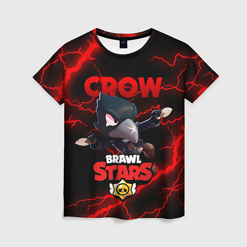 Женская футболка BRAWL STARS CROW / 3D-принт – фото 1