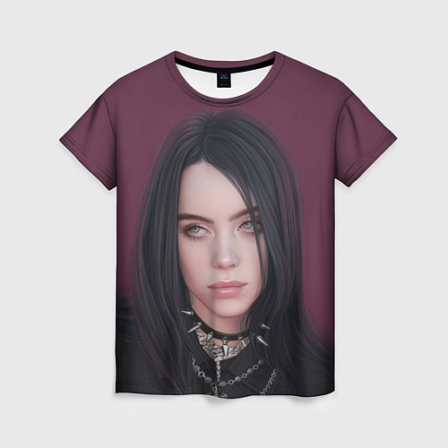 Женская футболка BILLIE EILISH / 3D-принт – фото 1