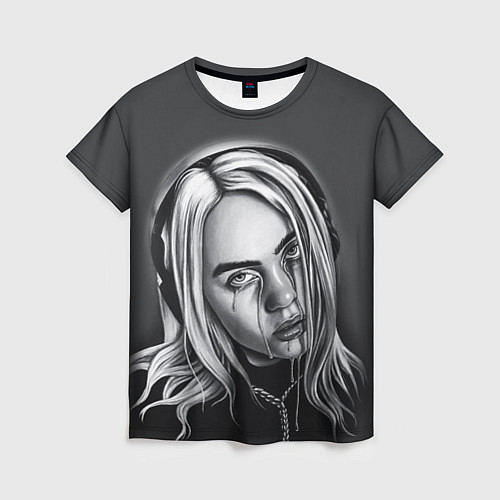 Женская футболка BILLIE EILISH / 3D-принт – фото 1