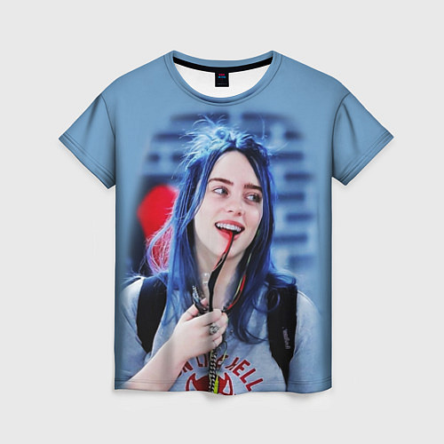 Женская футболка BILLIE EILISH / 3D-принт – фото 1