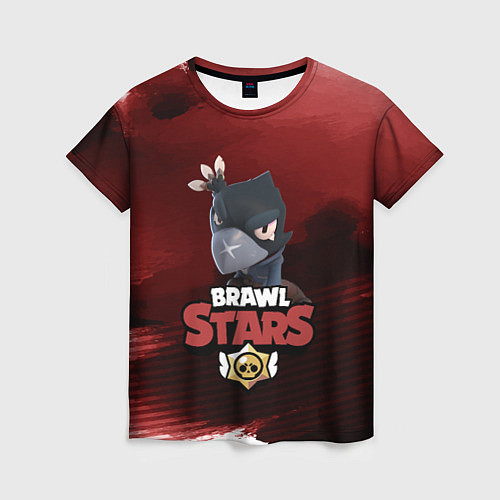 Женская футболка BRAWL STARS CROW / 3D-принт – фото 1