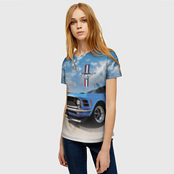 Футболка женская Mustang, цвет: 3D-принт — фото 2