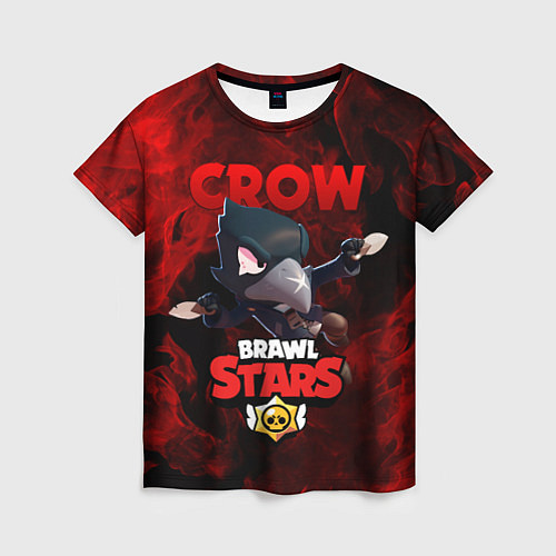 Женская футболка BRAWL STARS CROW / 3D-принт – фото 1