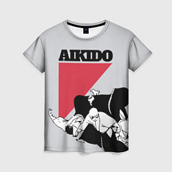 Футболка женская Aikido, цвет: 3D-принт
