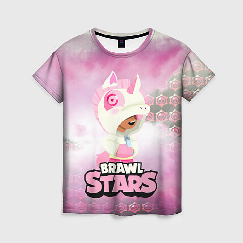 Женская футболка Leon Unicorn Brawl Stars / 3D-принт – фото 1