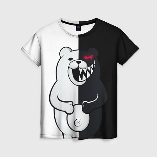 Женская футболка MONOKUMA / 3D-принт – фото 1