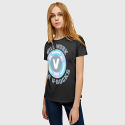 Футболка женская Will Work Fortnite, цвет: 3D-принт — фото 2
