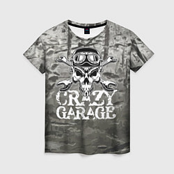 Женская футболка Crazy garage