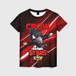 Футболка женская BRAWL STARS CROW, цвет: 3D-принт