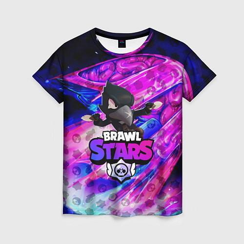 Женская футболка BRAWL STARS CROW / 3D-принт – фото 1