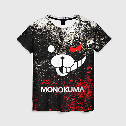 Женская футболка MONOKUMA / 3D-принт – фото 1