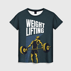 Женская футболка Wheight lifting