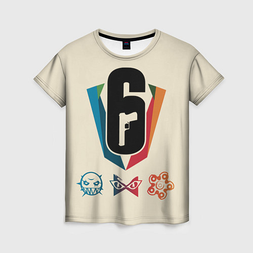 Женская футболка Rainbow Six Siege / 3D-принт – фото 1