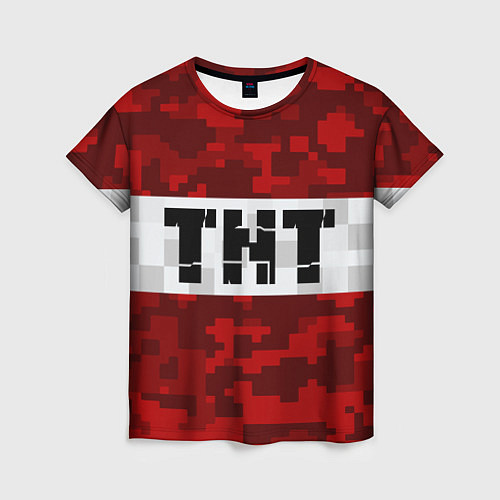 Женская футболка MINECRAFT TNT / 3D-принт – фото 1