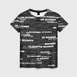 Женская футболка OK BOOMER
