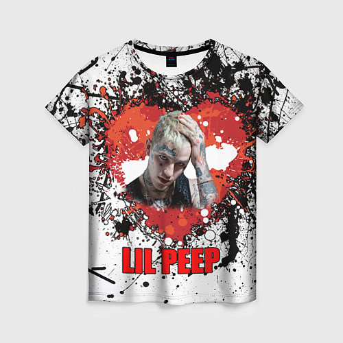 Женская футболка Lil Peep / 3D-принт – фото 1