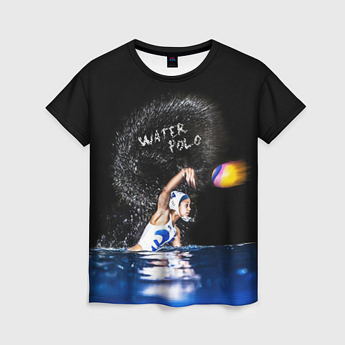 Женская футболка Water polo / 3D-принт – фото 1