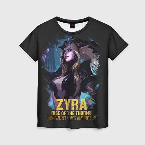 Женская футболка Zyra / 3D-принт – фото 1