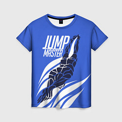 Женская футболка Jump master