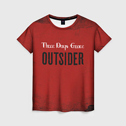 Женская футболка Three days grace Outsider