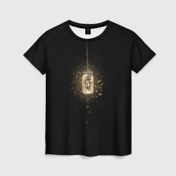 Женская футболка Банка со светлячками