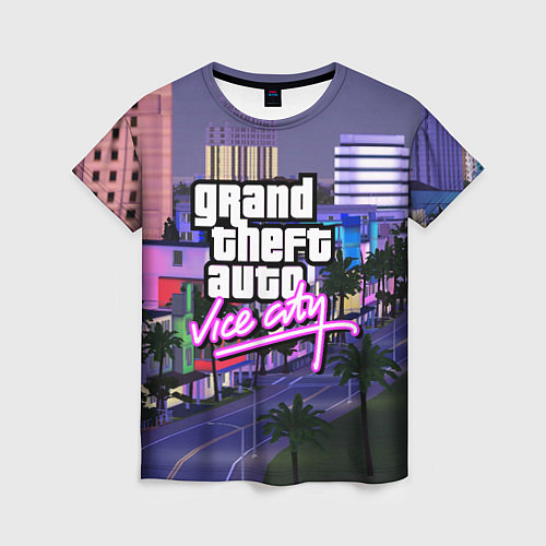 Женская футболка Grand Theft Auto Vice City / 3D-принт – фото 1