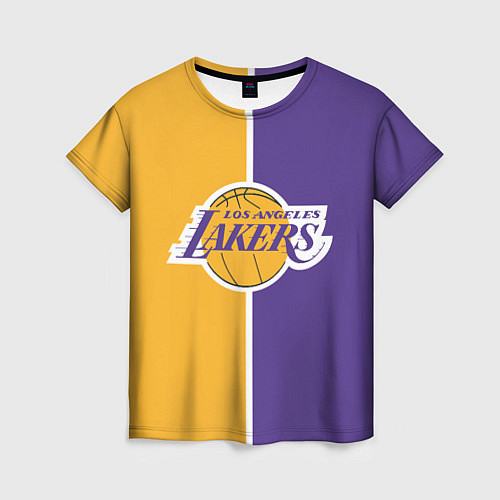 Женская футболка LA LAKERS / 3D-принт – фото 1