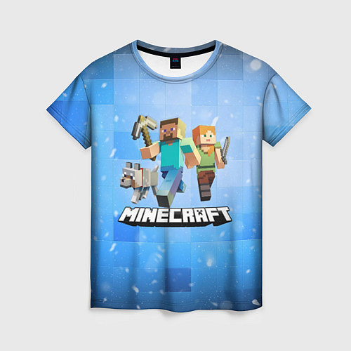 Женская футболка Minecraft Майнкрафт / 3D-принт – фото 1