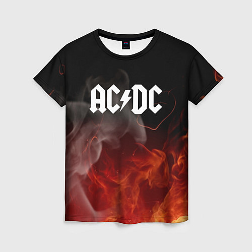 Женская футболка AC DC / 3D-принт – фото 1