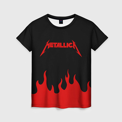 Женская футболка METALLICA / 3D-принт – фото 1