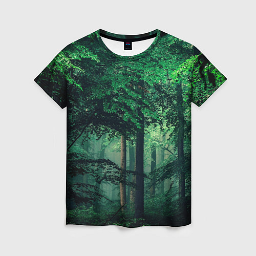 Женская футболка Деревья / 3D-принт – фото 1