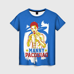 Футболка женская Manny Pacquiao, цвет: 3D-принт
