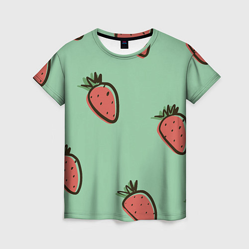 Женская футболка Морковный дождь / 3D-принт – фото 1