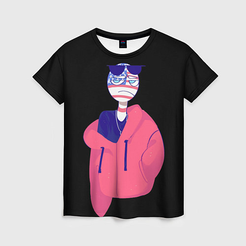 Женская футболка СountryHumans / 3D-принт – фото 1