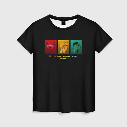 Женская футболка Do you like hurting people ? / 3D-принт – фото 1