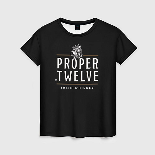 Женская футболка Conor McGregor Proper Twelve / 3D-принт – фото 1