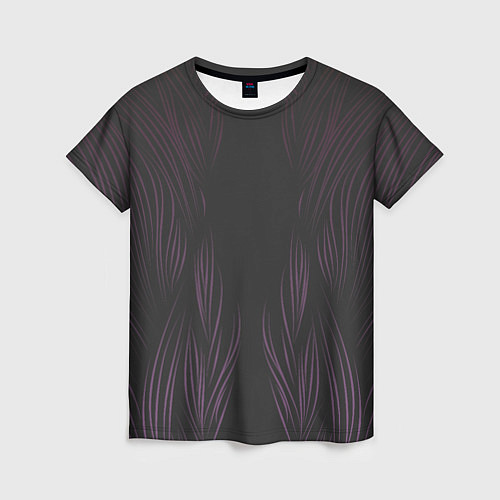 Женская футболка Фиолетовое пламя / 3D-принт – фото 1