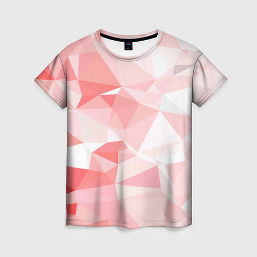 Женская футболка Pink abstraction / 3D-принт – фото 1