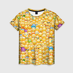 Женская футболка Смайлики Emoji