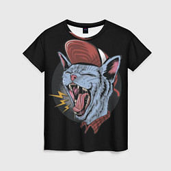 Женская футболка Rock n Roll Cat