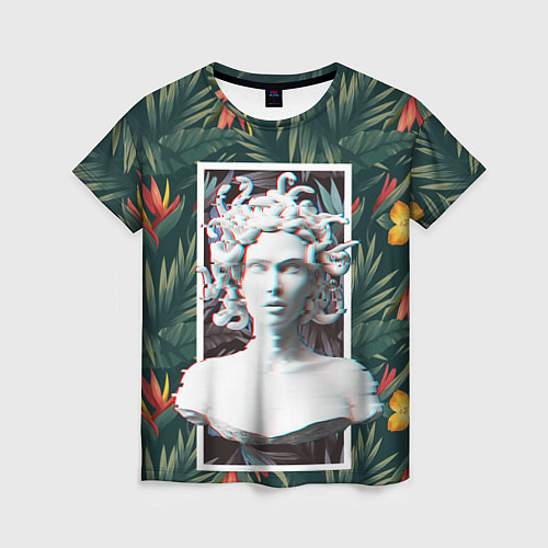 Женская футболка Медуза Горгона / 3D-принт – фото 1