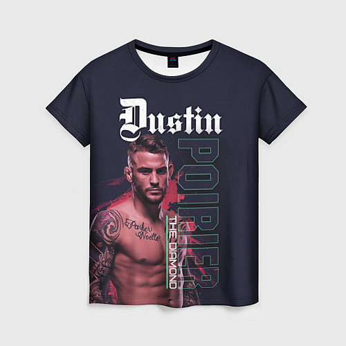 Женская футболка Dustin Poirier / 3D-принт – фото 1