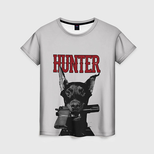 Женская футболка HUNTER / 3D-принт – фото 1