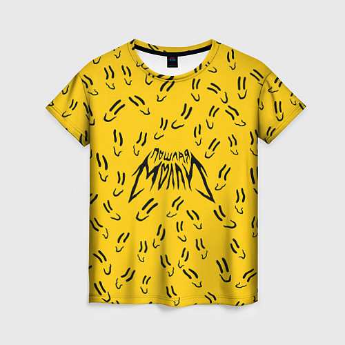 Женская футболка Пошлая Молли Смайлики / 3D-принт – фото 1